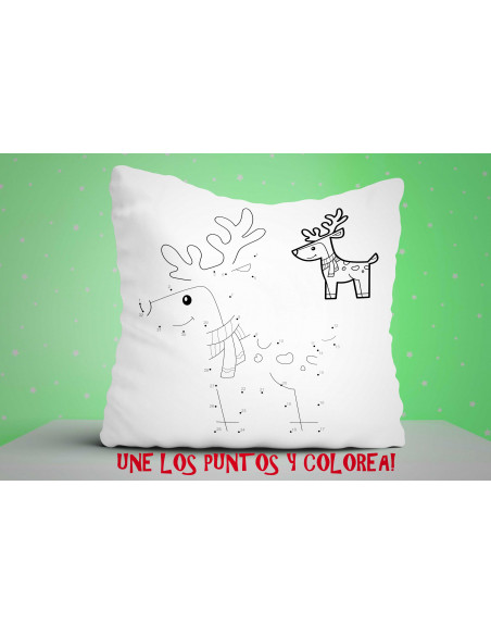 ALMOHADONES NAVIDAD PARA COLOREAR