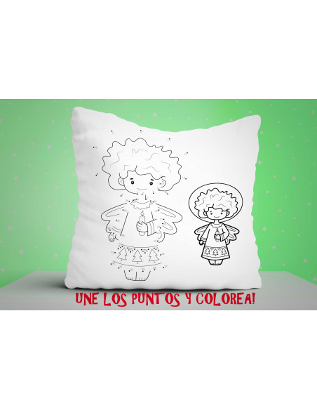 ALMOHADONES NAVIDAD PARA COLOREAR