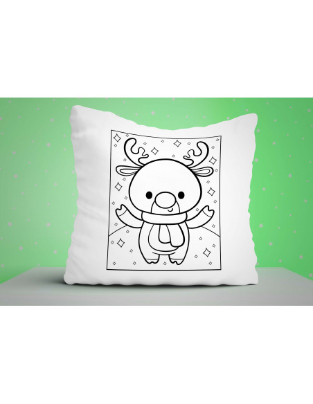 ALMOHADONES NAVIDAD PARA COLOREAR