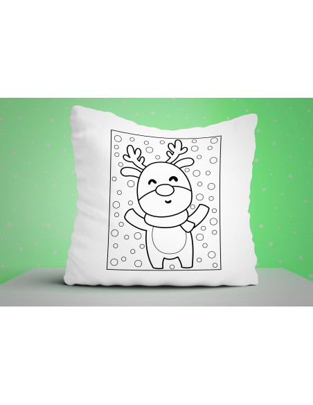 ALMOHADONES NAVIDAD PARA COLOREAR