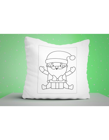 ALMOHADONES NAVIDAD PARA COLOREAR