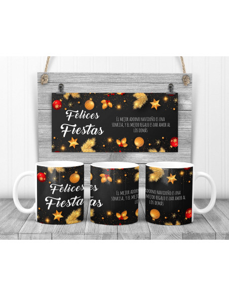 Tazas Navidad Frases y Dib