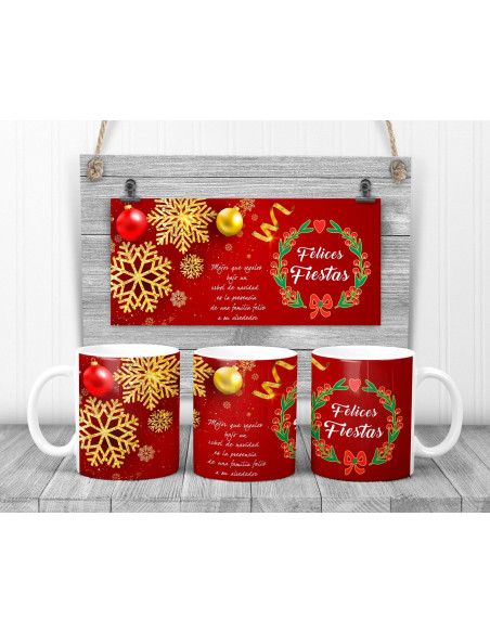 Tazas Navidad Frases y Dib