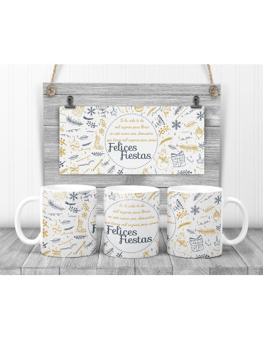 Tazas Navidad Frases y Dib