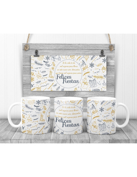 Tazas Navidad Frases y Dib