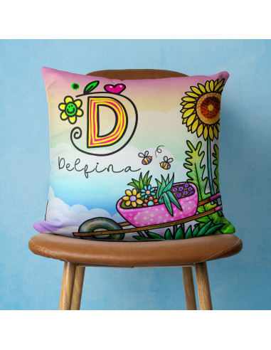 ALMOHADONES INICIALES COLORIDAS