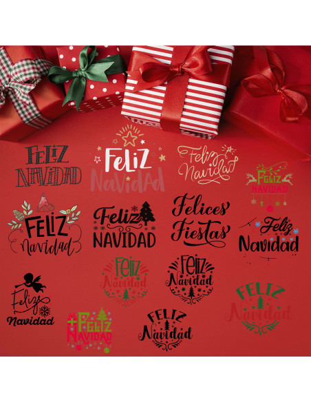 FRASES CLIPART NAVIDAD