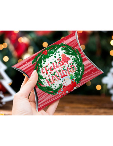 CAJA ALMOHADA NAVIDAD PACK 2