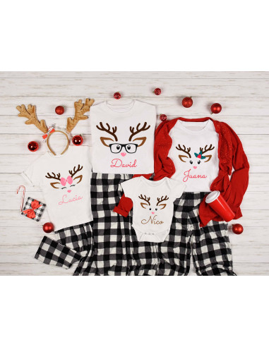 REMERAS FAMILIA NAVIDAD