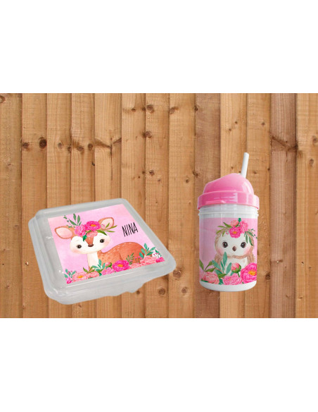 Pack Jardin - Animalitos Bosque Fuscia