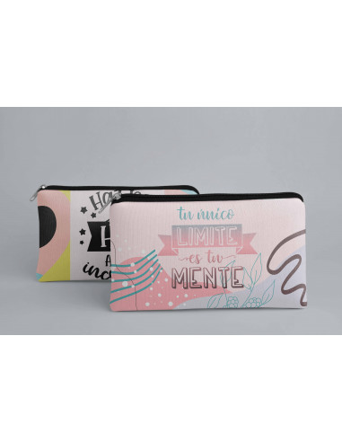 ESTUCHE CARTUCHERA FRASES PACK 3