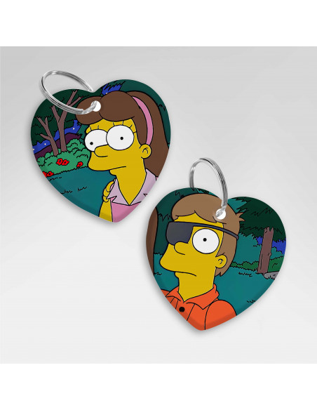 LLAVEROS CORAZON HOMERO MARGE