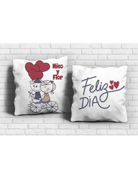 ALMOHADONES PAREJA DIBUJITOS
