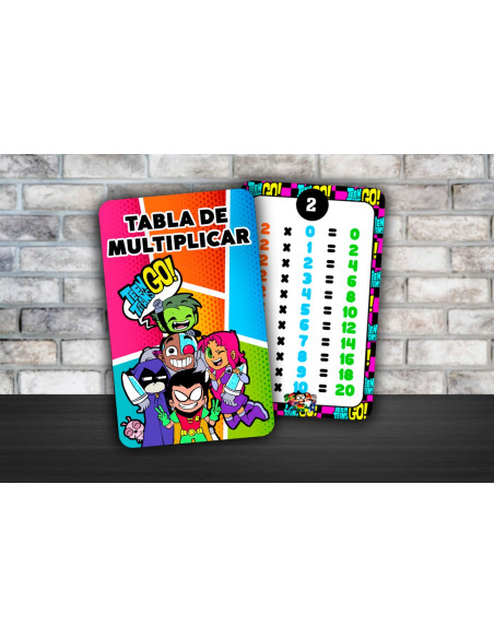 TABLA DE MULTIPLICAR Y ABECEDARIO PACK 4