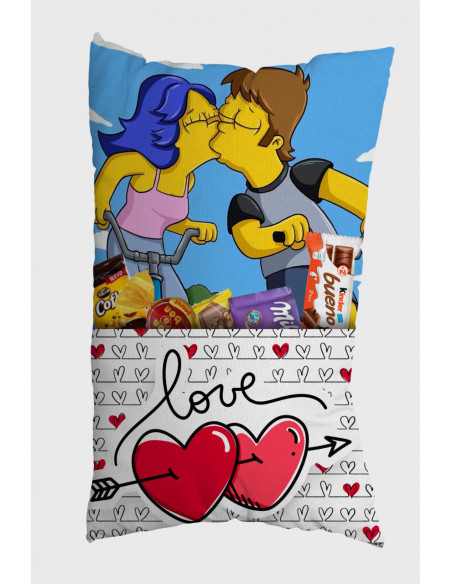 ALMOHADONES CON BOLSILLO SAN VALENTIN AMOR