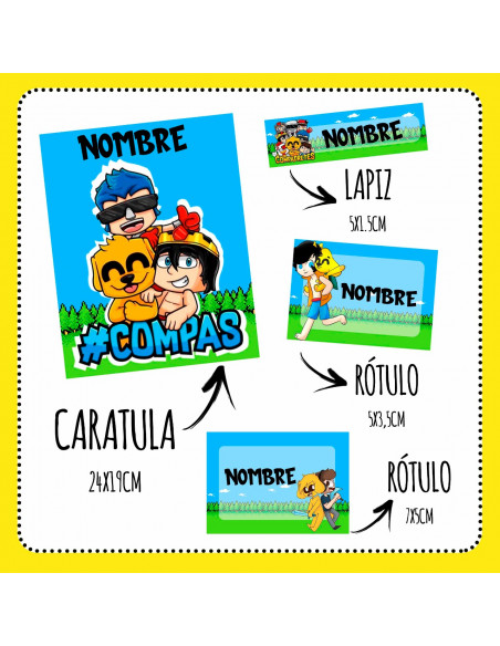 ETIQUETAS ESCOLARES PACK 4