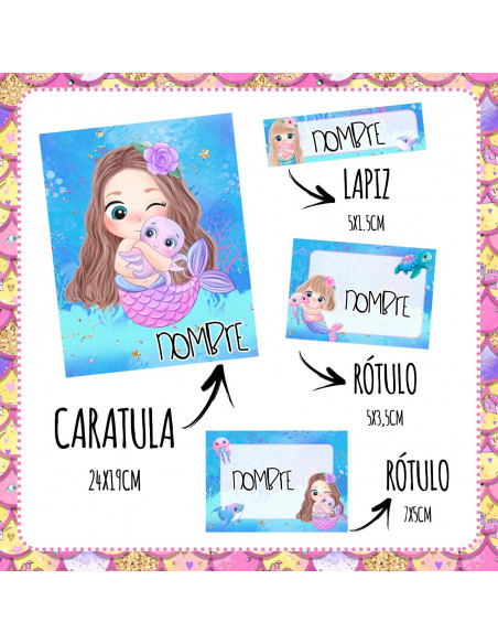 ETIQUETAS ESCOLARES PACK 4