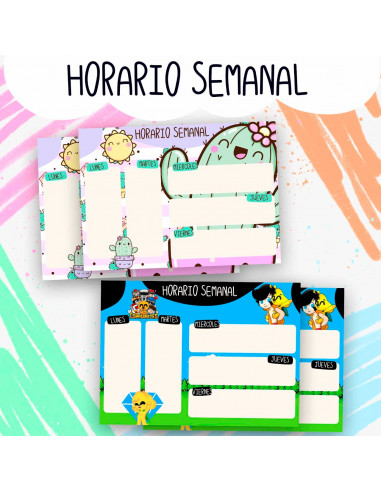 HORARIO SEMANAL PACK 1