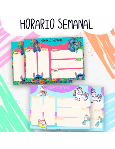 HORARIO SEMANAL PACK 1