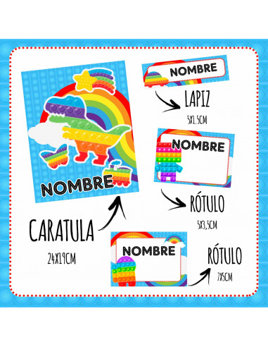 ETIQUETAS ESCOLARES PACK 6