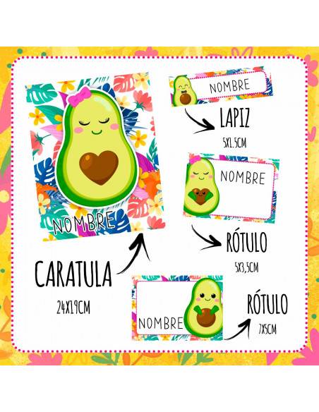 ETIQUETAS ESCOLARES PACK 6