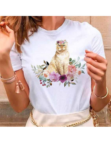 REMERAS PERROS GATOS FLORES