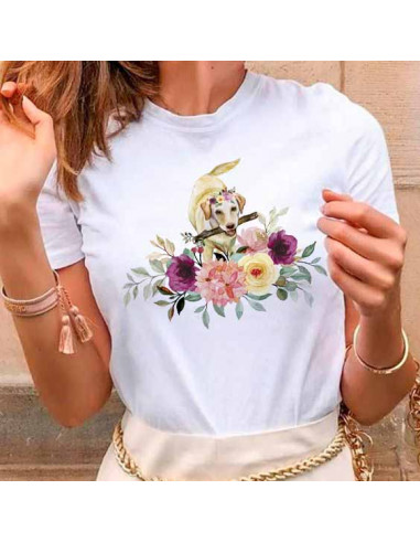 REMERAS PERROS GATOS FLORES