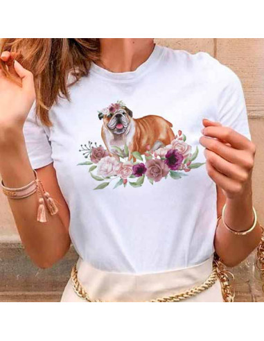 REMERAS PERROS GATOS FLORES