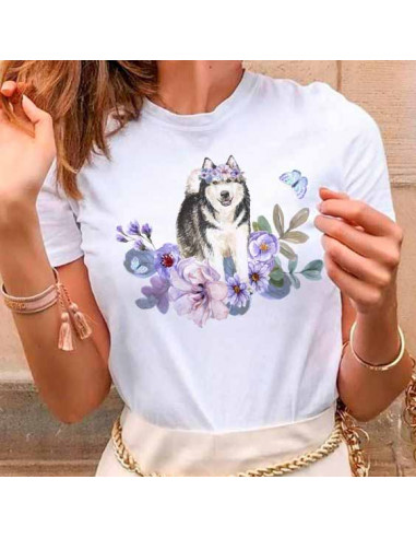REMERAS PERROS GATOS FLORES
