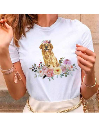 REMERAS PERROS GATOS FLORES
