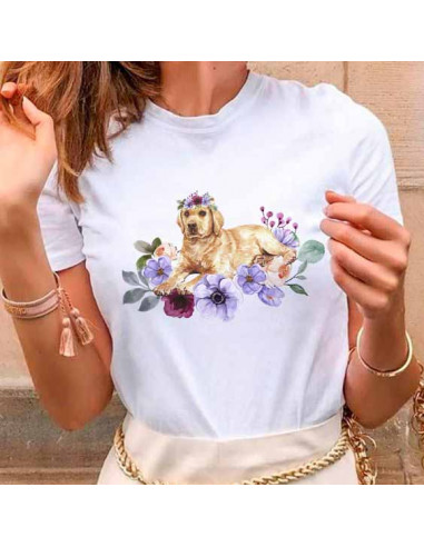 REMERAS PERROS GATOS FLORES
