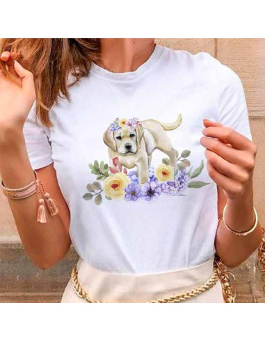 REMERAS PERROS GATOS FLORES