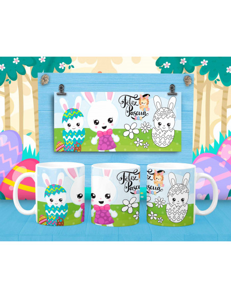 TAZA PINTAR/COLOREAR PASCUA