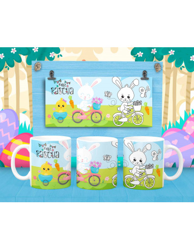 TAZA PINTAR/COLOREAR PASCUA