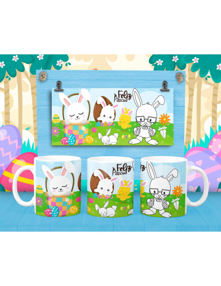 TAZA PINTAR/COLOREAR PASCUA
