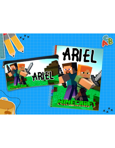 CARTUCHERA + TAPA CUADERNO