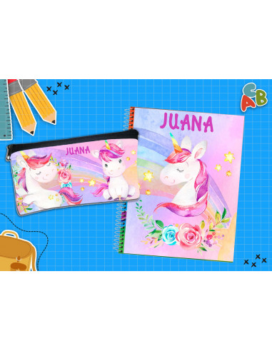 CARTUCHERA + TAPA CUADERNO