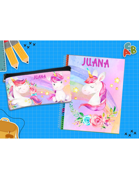 CARTUCHERA + TAPA CUADERNO