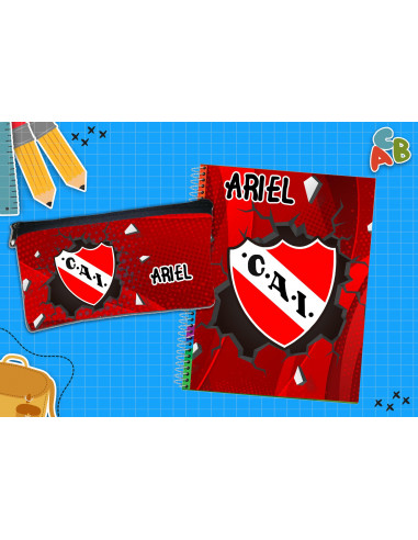 CARTUCHERA + TAPA CUADERNO