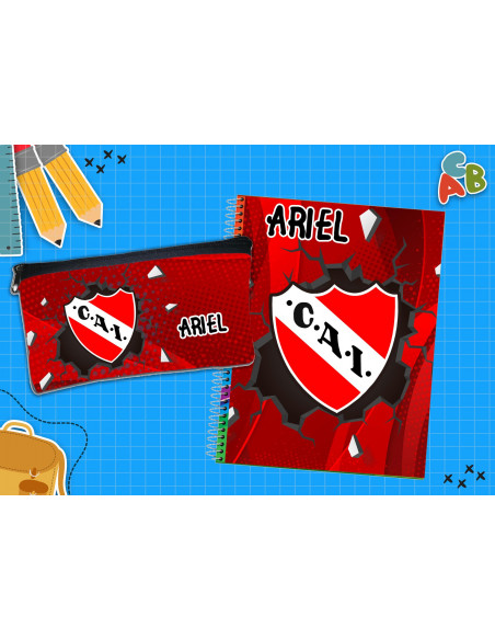 CARTUCHERA + TAPA CUADERNO