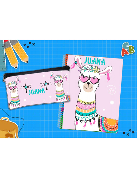 CARTUCHERA + TAPA CUADERNO