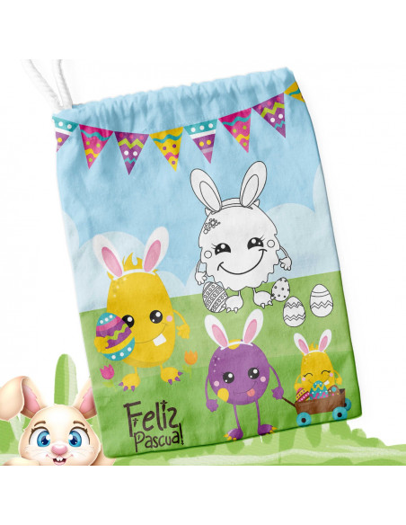 BOLSITAS PASCUA PARA COLOREAR PINTAR