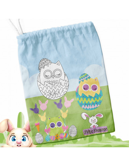 BOLSITAS PASCUA PARA COLOREAR PINTAR