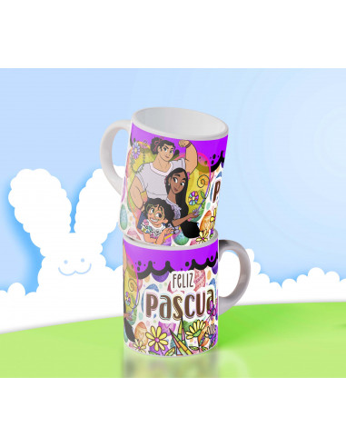 TAZAS PERSONAJES PASCUA