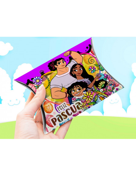 CAJA ALMOHADA PASCUA PERSONAJES