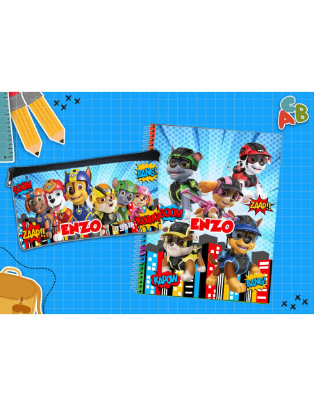 CARTUCHERA + TAPA CUADERNO PACK 2