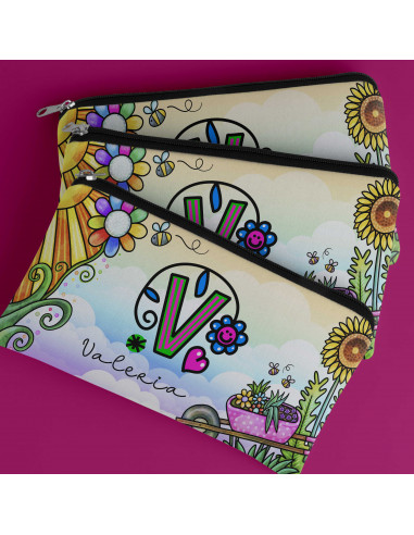 ESTUCHE INICIALES COLORIDA