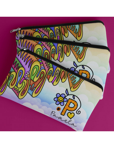 ESTUCHE INICIALES COLORIDA