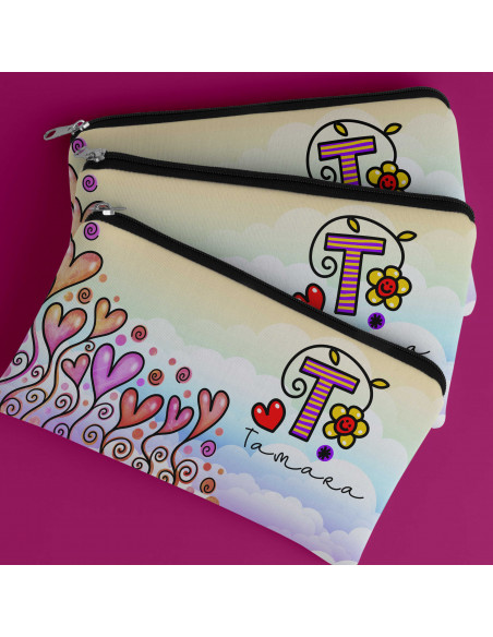 ESTUCHE INICIALES COLORIDA