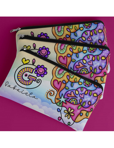 ESTUCHE INICIALES COLORIDA